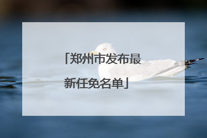 郑州市发布最新任免名单