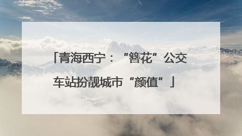 青海西宁：“簪花”公交车站扮靓城市“颜值”