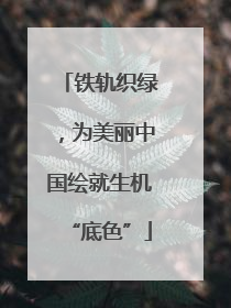 铁轨织绿，为美丽中国绘就生机“底色”