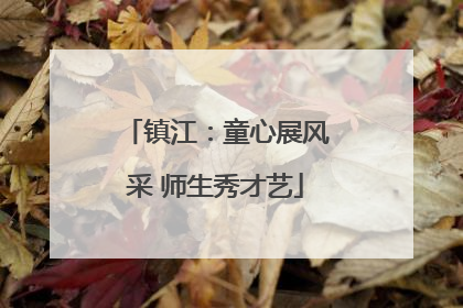 镇江：童心展风采 师生秀才艺