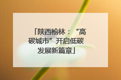 陕西榆林：“高碳城市”开启低碳发展新篇章