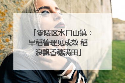 零陵区水口山镇：早稻管理见成效 稻浪飘香穗满田