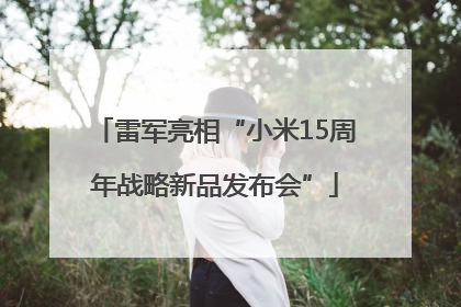 雷军亮相“小米15周年战略新品发布会”