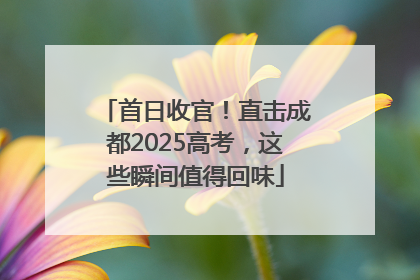 首日收官！直击成都2025高考，这些瞬间值得回味