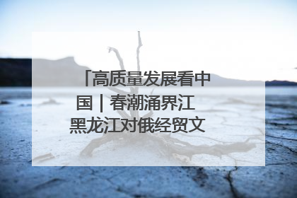 高质量发展看中国｜春潮涌界江 黑龙江对俄经贸文旅交流绿意盎然