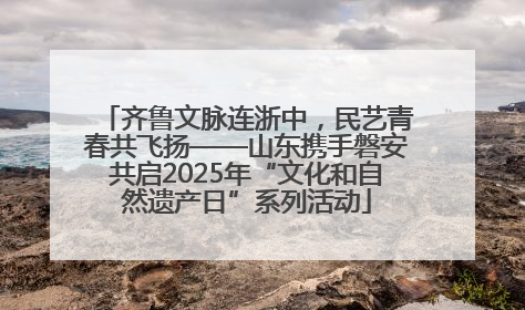 齐鲁文脉连浙中，民艺青春共飞扬——山东携手磐安共启2025年“文化和自然遗产日”系列活动