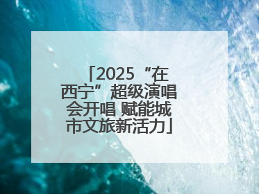 2025“在西宁”超级演唱会开唱 赋能城市文旅新活力