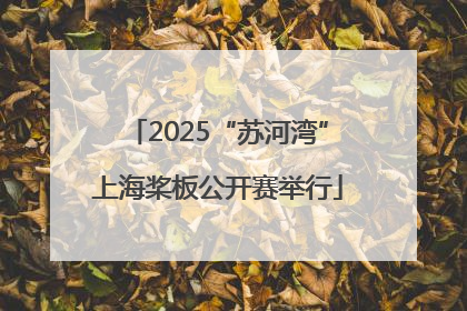 2025“苏河湾”上海桨板公开赛举行