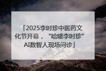 2025李时珍中医药文化节开幕，“哈喽李时珍”AI数智人现场问诊