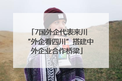 7国外企代表来川 “外企看四川”搭建中外企业合作桥梁