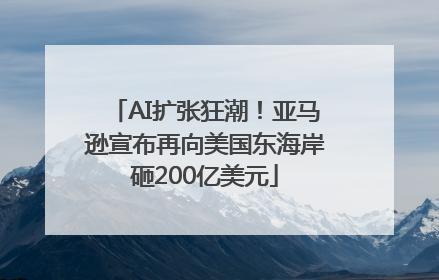 AI扩张狂潮！亚马逊宣布再向美国东海岸砸200亿美元